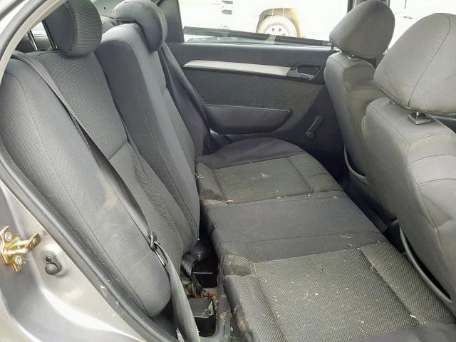 KL1TD56697B074680 - 2007 CHEVROLET AVEO BASE ნაცრისფერი ფოტო 6