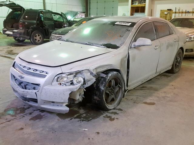 1G1ZH57B18F152441 - 2008 CHEVROLET MALIBU 1LT SILVER photo 2