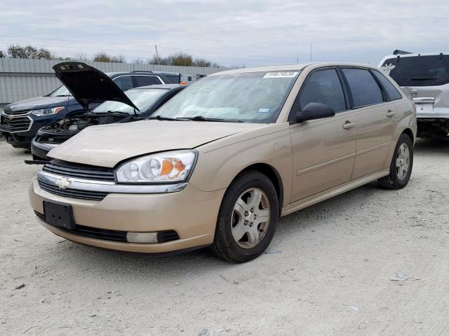 1G1ZU64884F161514 - 2004 CHEVROLET MALIBU MAX GOLD photo 2