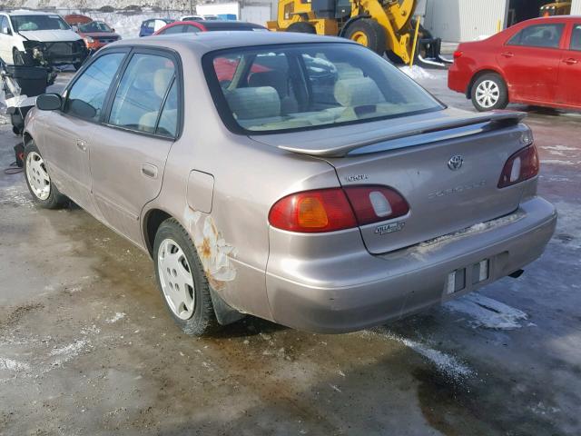 2T1BR12E0XC760622 - 1999 TOYOTA COROLLA VE BEIGE photo 3