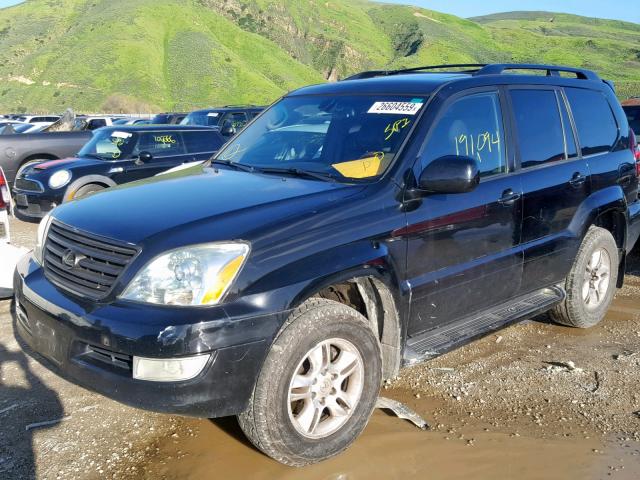 JTJBT20XX40029596 - 2004 LEXUS GX 470 BLACK photo 2