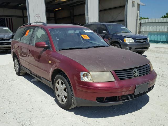 WVWNA63B4XE384557 - 1999 VOLKSWAGEN PASSAT GLS MAROON photo 1