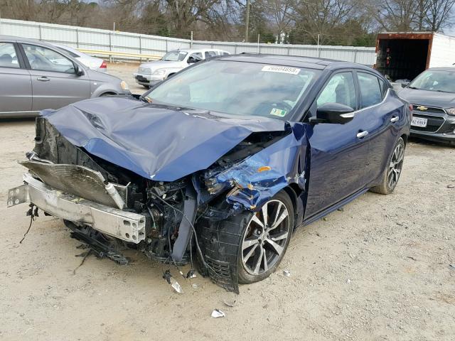 1N4AA6AP8GC379344 - 2016 NISSAN MAXIMA 3.5 BLUE photo 2