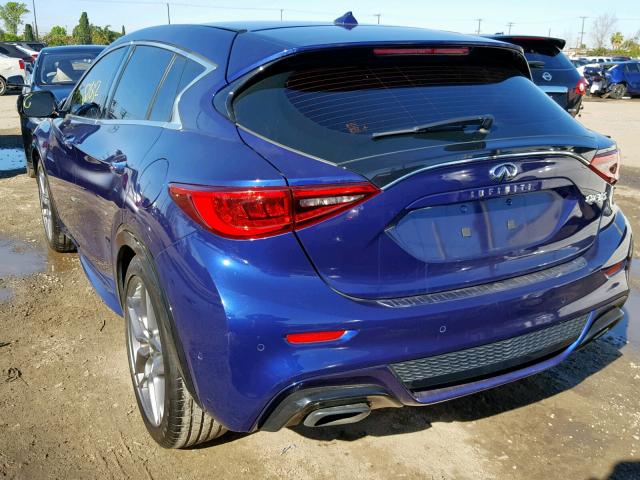 SJKCH5CP5HA022154 - 2017 INFINITI QX30 BASE BLUE photo 3