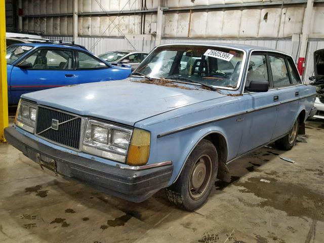 YV1AX8848E2047014 - 1984 VOLVO 244 DL BLUE photo 2