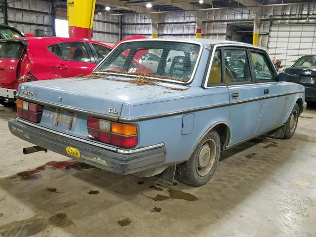 YV1AX8848E2047014 - 1984 VOLVO 244 DL BLUE photo 4