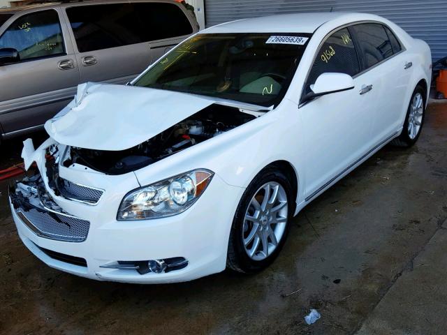 1G1ZE5EU1BF365040 - 2011 CHEVROLET MALIBU LTZ WHITE photo 2