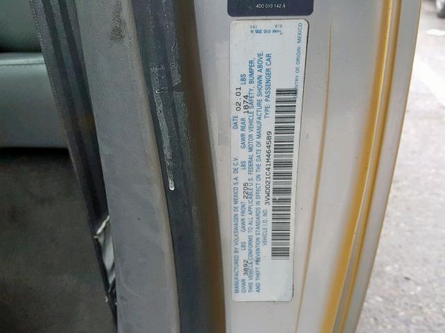 3VWDD21C41M464589 - 2001 VOLKSWAGEN NEW BEETLE Gümüş foto 10