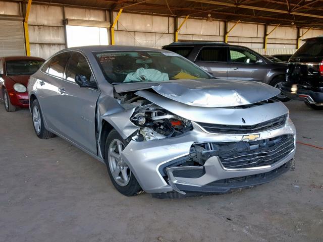 1G1ZB5ST6HF142411 - 2017 CHEVROLET MALIBU LS SILVER photo 1