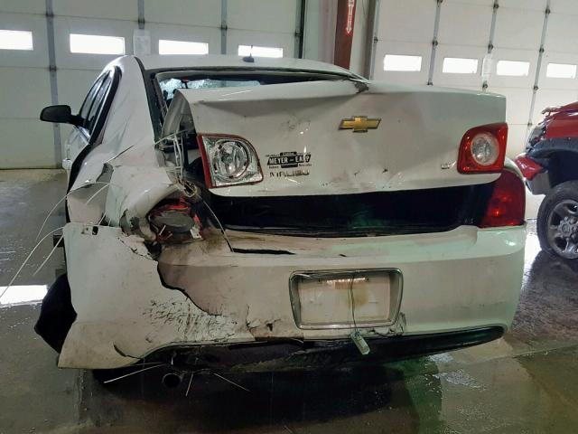 1G1ZH57N794219227 - 2009 CHEVROLET MALIBU 1LT WHITE photo 9