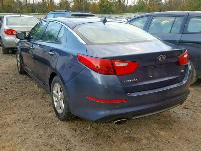 5XXGM4A77FG479451 - 2015 KIA OPTIMA LX BLUE photo 3