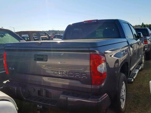 5TFDY5F10HX616694 - 2017 TOYOTA TUNDRA CRE GRAY photo 4