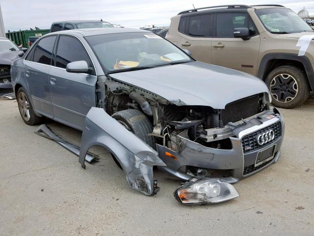 WAUAF78E48A060152 - 2008 AUDI A4 2.0T SILVER photo 1