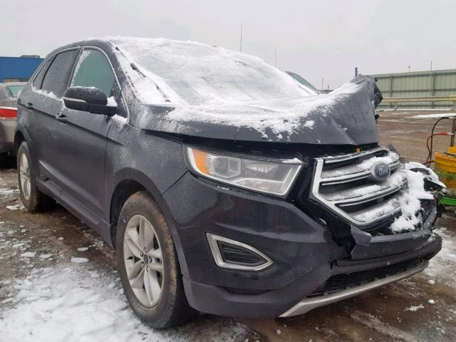 2FMPK4J89JBB28561 - 2018 FORD EDGE SEL BLACK photo 1