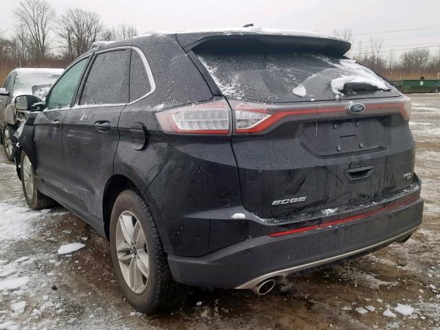 2FMPK4J89JBB28561 - 2018 FORD EDGE SEL BLACK photo 3