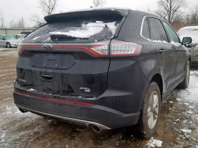 2FMPK4J89JBB28561 - 2018 FORD EDGE SEL BLACK photo 4