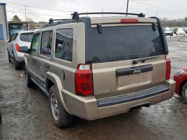 1J8HG48N96C198695 - 2006 JEEP COMMANDER BEIGE photo 3