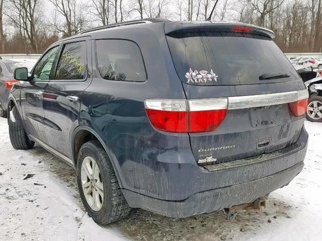 1C4RDJDG0DC592996 - 2013 DODGE DURANGO CR BLUE photo 3