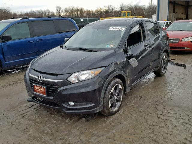 3CZRU6H54JG715708 - 2018 HONDA HR-V EX BLACK photo 2