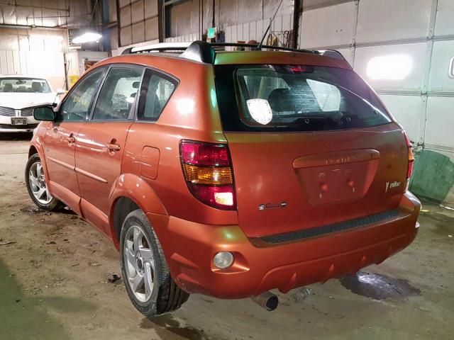 5Y2SL62844Z438205 - 2004 PONTIAC VIBE ORANGE photo 3