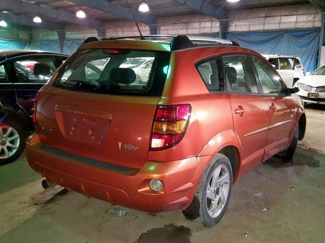 5Y2SL62844Z438205 - 2004 PONTIAC VIBE ORANGE photo 4