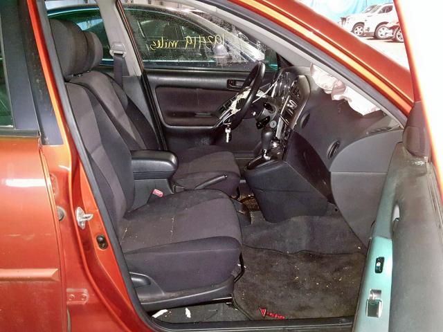 5Y2SL62844Z438205 - 2004 PONTIAC VIBE ORANGE photo 5