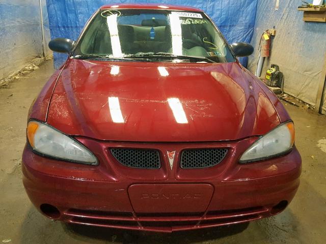 1G2NE52F24M697860 - 2004 PONTIAC GRAND AM S RED photo 9