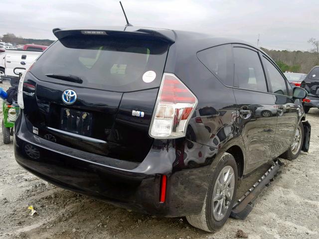 JTDZN3EU9GJ045576 - 2016 TOYOTA PRIUS V BLACK photo 4