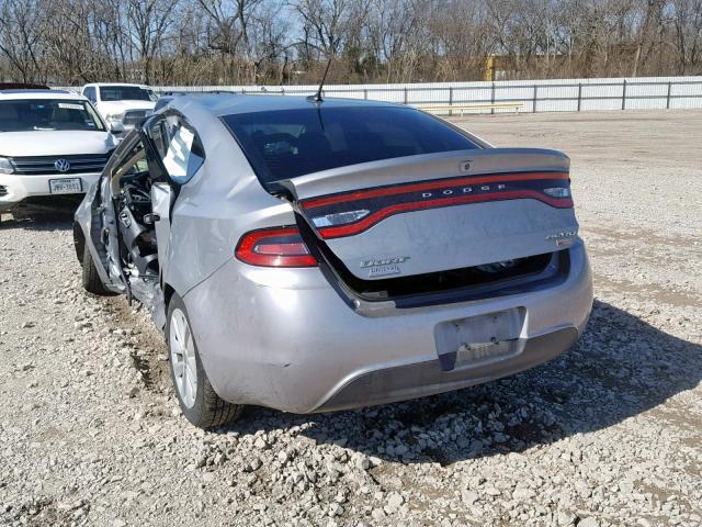 1C3CDFDH9ED696026 - 2014 DODGE DART SE AE SILVER photo 3