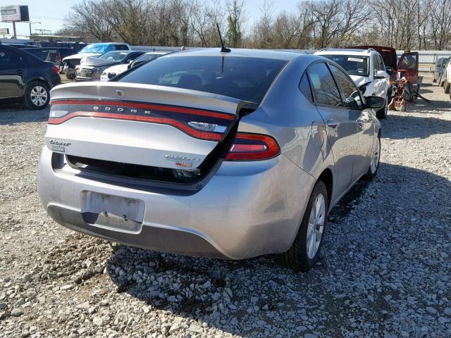 1C3CDFDH9ED696026 - 2014 DODGE DART SE AE SILVER photo 4