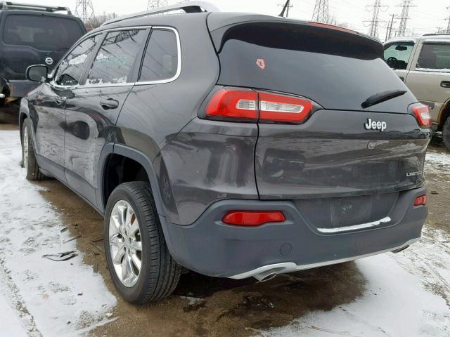 1C4PJLDS9EW205586 - 2014 JEEP CHEROKEE L BLACK photo 3