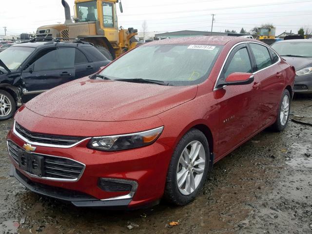 1G1ZJ5SU9HF184101 - 2017 CHEVROLET MALIBU HYB MAROON photo 2