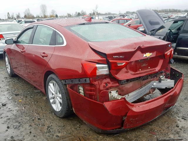 1G1ZJ5SU9HF184101 - 2017 CHEVROLET MALIBU HYB MAROON photo 3