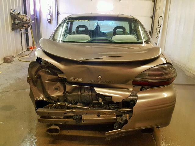 1G2WP12K22F284889 - 2002 PONTIAC GRAND PRIX BEIGE photo 9