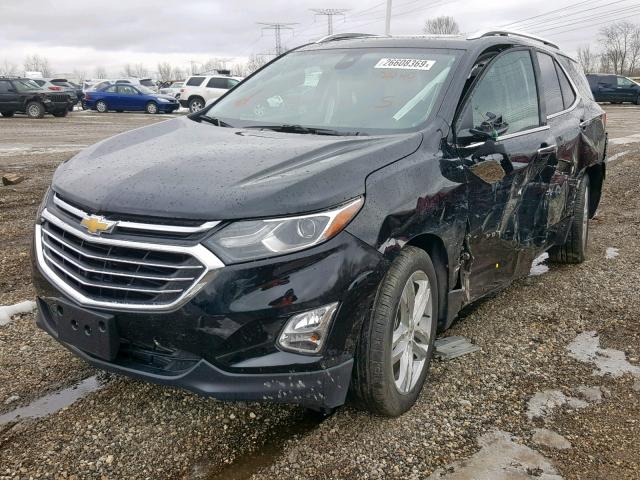 2GNAXMEV2J6170128 - 2018 CHEVROLET EQUINOX PR BLACK photo 2