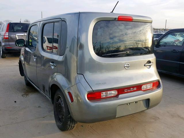 JN8AZ2KR2BT201793 - 2011 NISSAN CUBE BASE GRAY photo 3