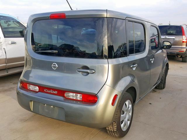 JN8AZ2KR2BT201793 - 2011 NISSAN CUBE BASE GRAY photo 4