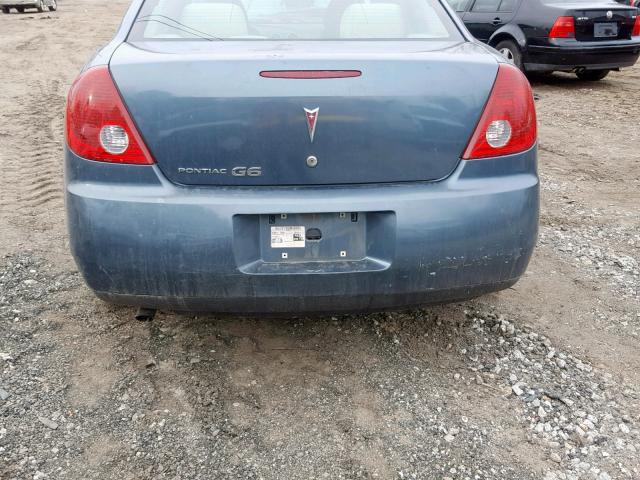 1G2ZF55B264142885 - 2006 PONTIAC G6 SE BLUE photo 9