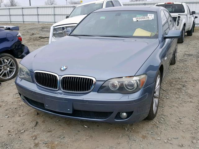 WBAHN83567DT70962 - 2007 BMW 750 GRAY photo 2