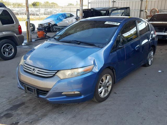 JHMZE2H79AS039731 - 2010 HONDA INSIGHT EX BLUE photo 2