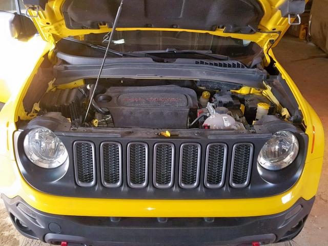 ZACCJBCT0FPB75032 - 2015 JEEP RENEGADE T YELLOW photo 7