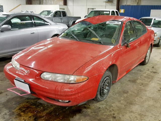 1G3NL52F23C147239 - 2003 OLDSMOBILE ALERO GL RED photo 2