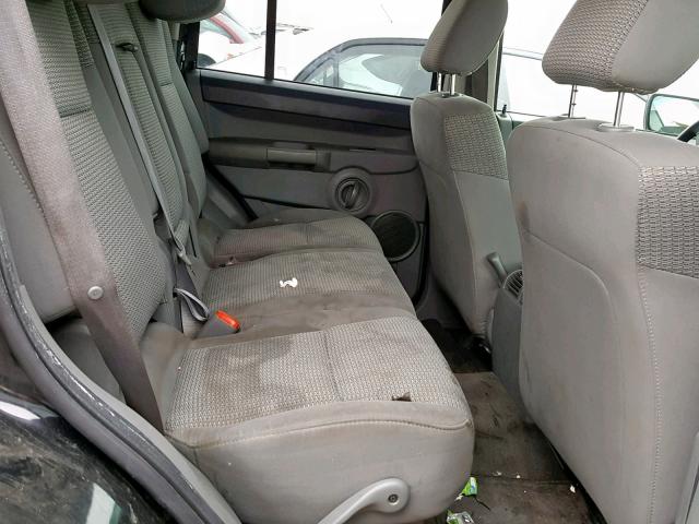 1J8HH48K67C537496 - 2007 JEEP COMMANDER BLACK photo 6