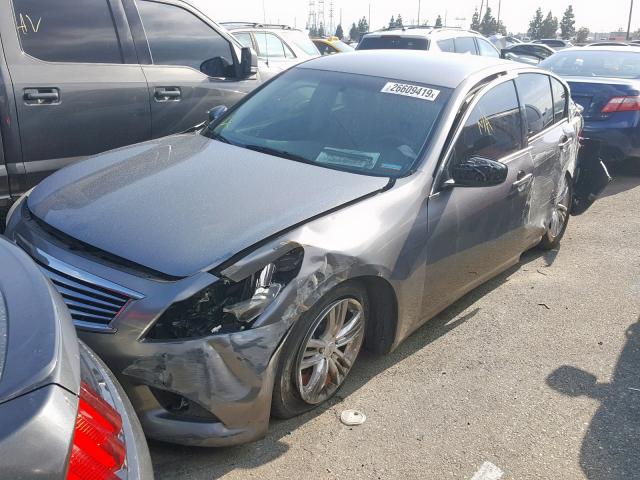 JN1DV6AP3BM603492 - 2011 INFINITI G25 BASE GRAY photo 2