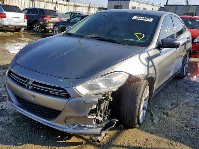 1C3CDFBA0DD702252 - 2013 DODGE DART SXT GRAY photo 2