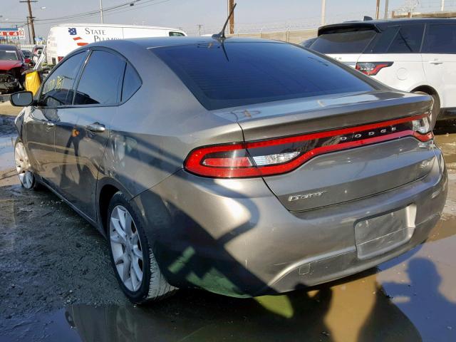 1C3CDFBA0DD702252 - 2013 DODGE DART SXT GRAY photo 3