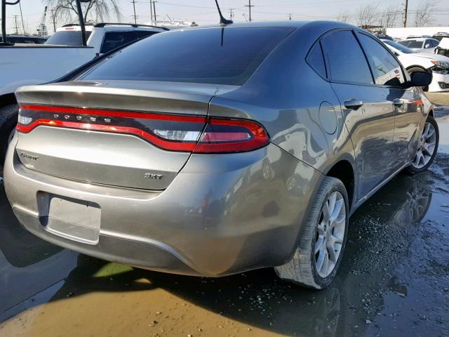 1C3CDFBA0DD702252 - 2013 DODGE DART SXT GRAY photo 4