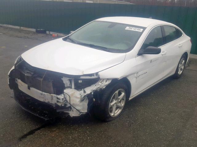 1G1ZB5ST0HF276699 - 2017 CHEVROLET MALIBU LS WHITE photo 2