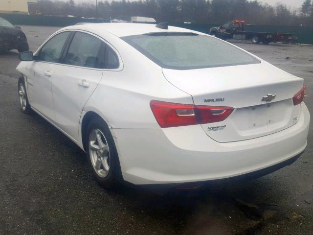 1G1ZB5ST0HF276699 - 2017 CHEVROLET MALIBU LS WHITE photo 3