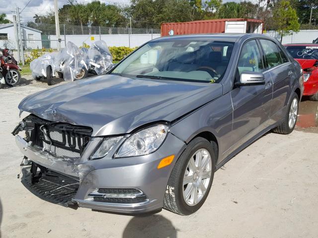 WDDHF5KB2DA721519 - 2013 MERCEDES-BENZ E 350 SILVER photo 2